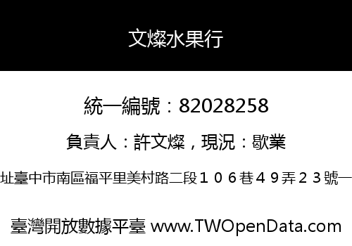 文燦水果行