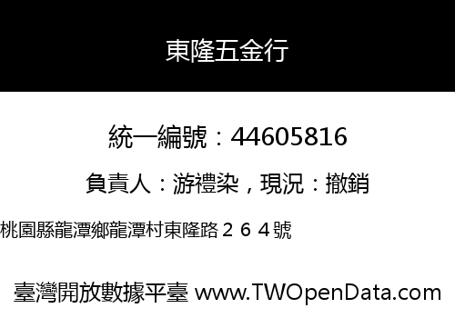東隆五金行