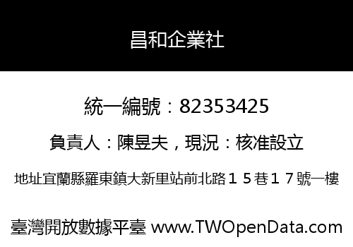 昌和企業社