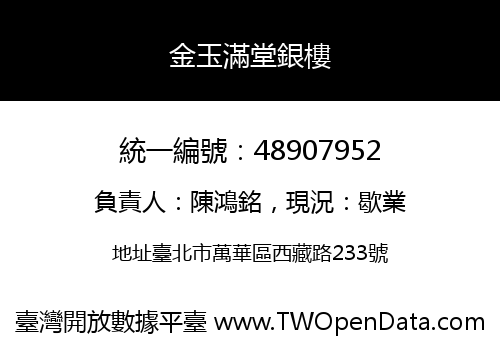 金玉滿堂銀樓