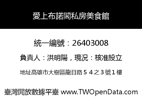 愛上布諾閣私房美食館