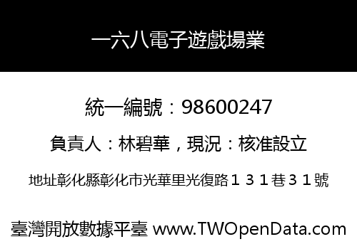 一六八電子遊戲場業