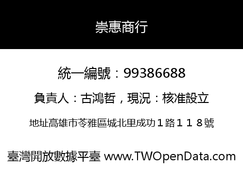 崇惠商行