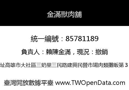 金滿獸肉舖