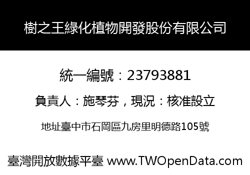 樹之王綠化植物開發股份有限公司