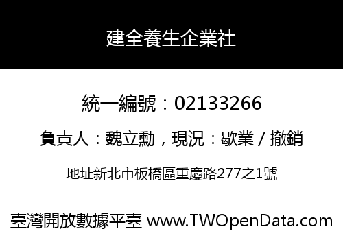 建全養生企業社