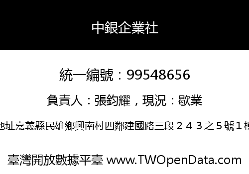 中銀企業社