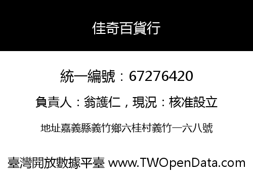 佳奇百貨行