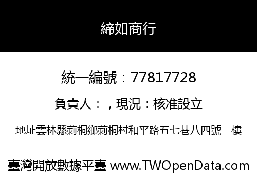 締如商行