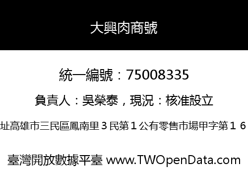 大興肉商號