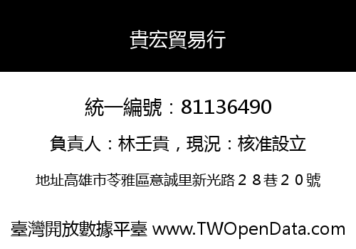 貴宏貿易行