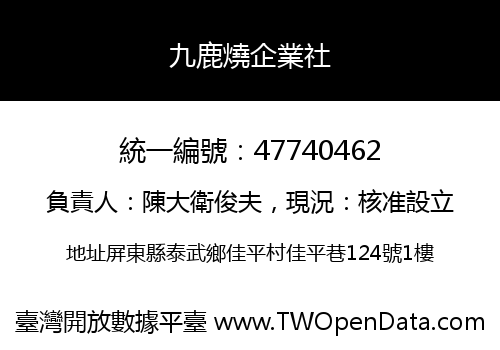 九鹿燒企業社