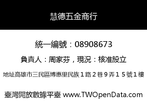 慧德五金商行