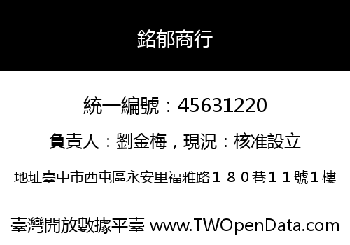 銘郁商行