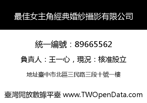 最佳女主角經典婚紗攝影有限公司