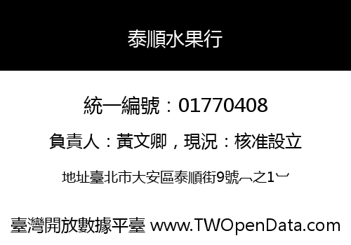 泰順水果行