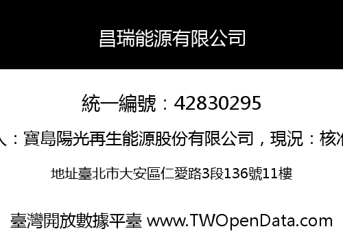 昌瑞能源有限公司