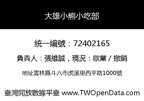大雄小熊小吃部