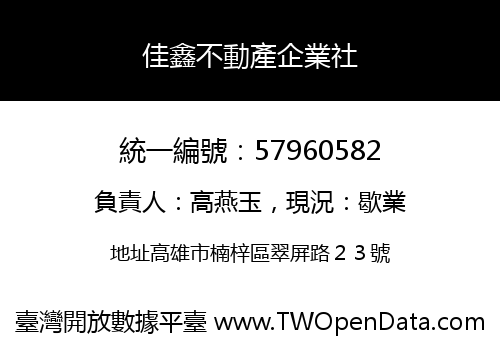 佳鑫不動產企業社