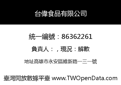 台偉食品有限公司