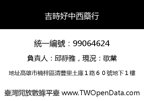 吉時好中西藥行