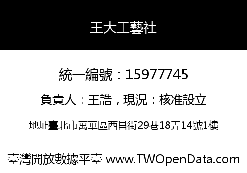 王大工藝社