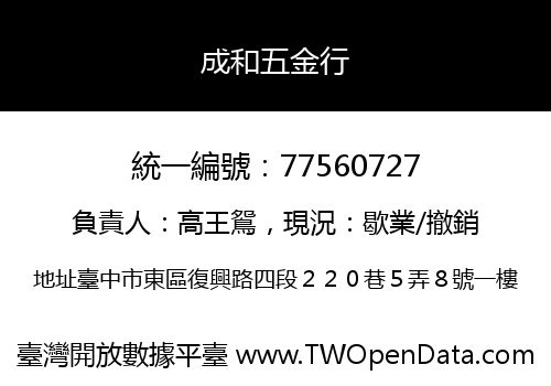 成和五金行