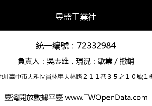 昱盛工業社