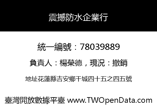 震撼防水企業行