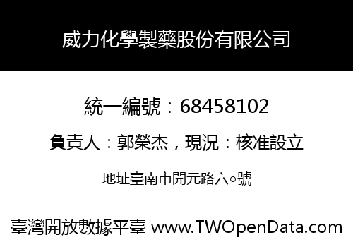 威力化學製藥股份有限公司