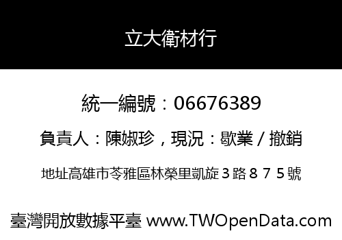 立大衛材行