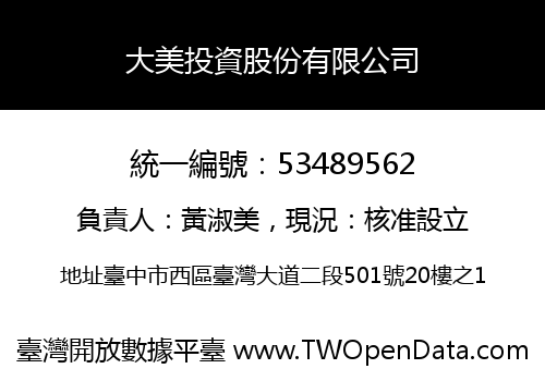 大美投資股份有限公司
