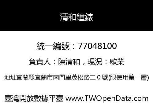 清和鐘錶