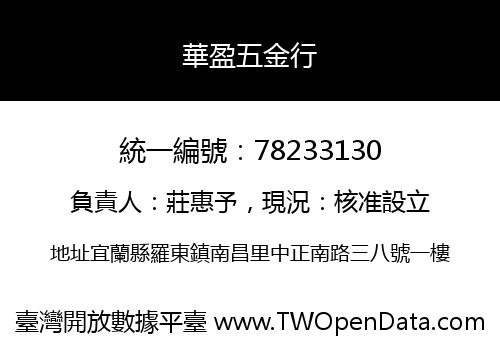 華盈五金行
