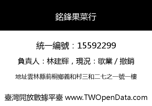 銘鋒果菜行