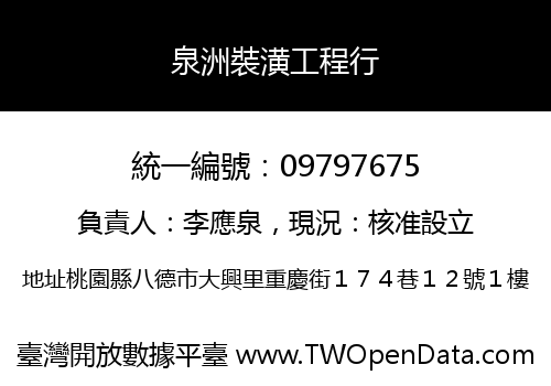 泉洲裝潢工程行