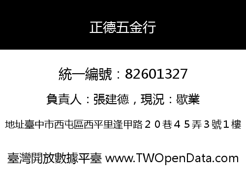 正德五金行