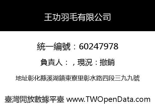 王功羽毛有限公司