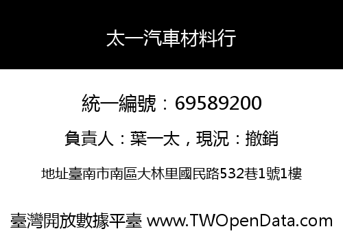 太一汽車材料行
