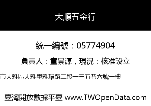大順五金行