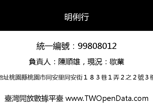 明俐行