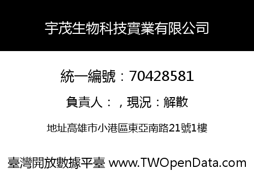 宇茂生物科技實業有限公司