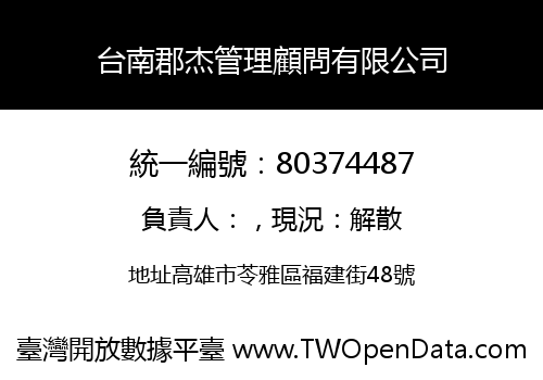 台南郡杰管理顧問有限公司