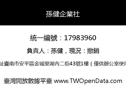 孫健企業社