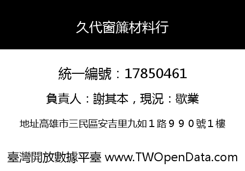 久代窗簾材料行