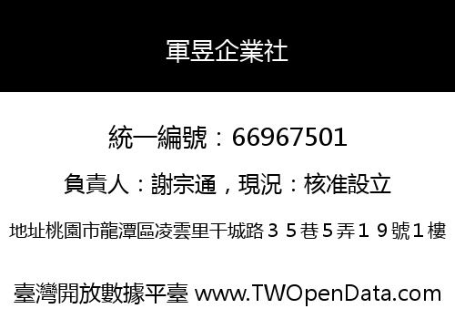 軍昱企業社