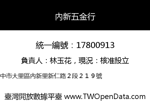 內新五金行