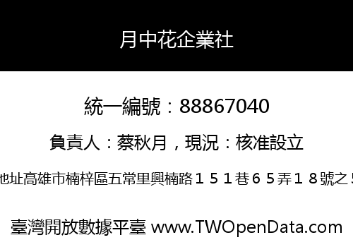 月中花企業社