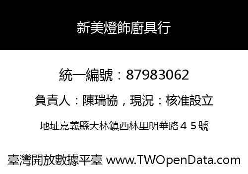 新美燈飾廚具行