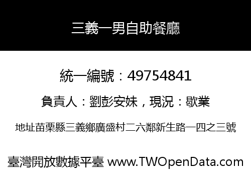 三義一男自助餐廳